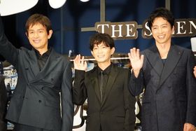 大沢たかおは「よりステキな未来が訪れることを願って作っていました」と本作に込めた語り、大きな拍手を浴びた