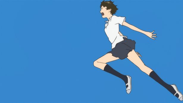 真琴がタイムリープのきっかけとなるジャンプ(『時をかける少女』)
