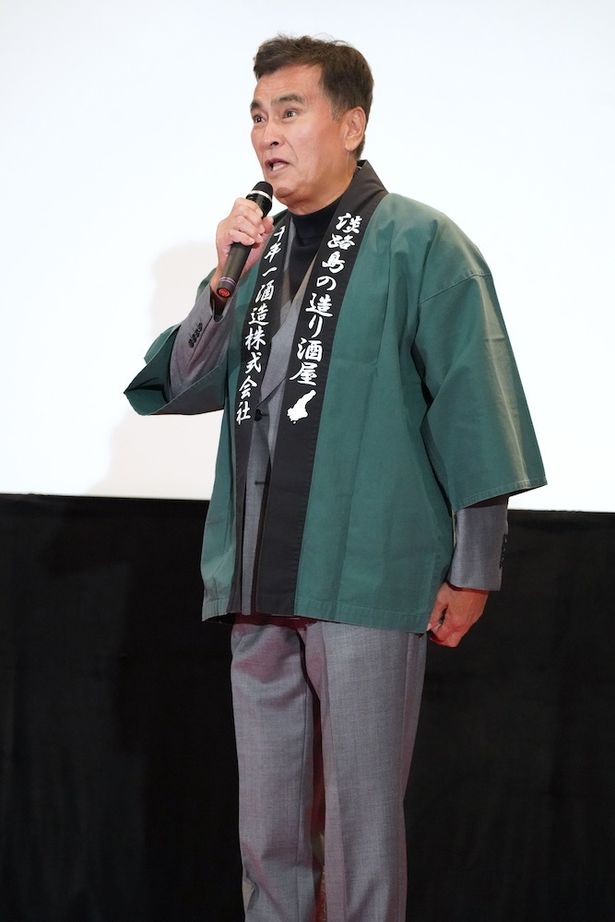 「おいしい日本酒が飲めると聞いて来ました！」と挨拶したスペシャルゲストの石原良純