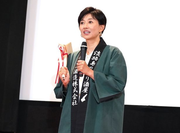 観客の顔を見ながらトークができる機会をよろこんでいた