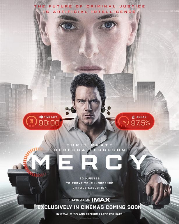 無罪証明できなければ即処刑！クリス・プラット主演『MERCY／マーシー AI裁判』2026年1月、日米同時公開決定！