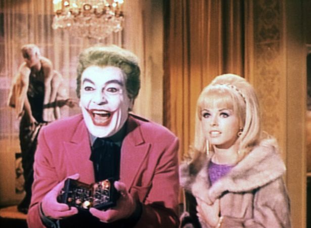 シーザー・ロメロが演じたテレビドラマ版のジョーカー。劇場版となる『バットマン オリジナル・ムービー』にも同役で出演