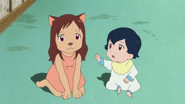 2人の おおかみこども 「雨」と「雪」