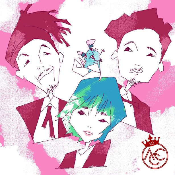 荒川眞嗣が描き下ろしたAwesome City Club「ファンファーレ」のジャケット写真