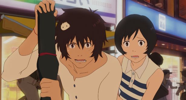 修行した九太が楓を守る(『バケモノの子』)