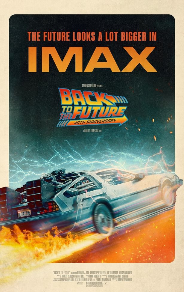【写真を見る】「THE FUTURE LOOKS A LOT BIGGER IN IMAX」(未来はIMAXでもっとデカくなる)というキャッチコピーを冠したIMAXビジュアル