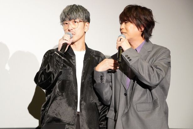 夏油傑役の櫻井孝宏と、脹相役の浪川大輔