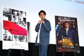 映画紹介人としても活躍する芸人のジャガモンド斉藤が『悪魔祓い株式会社』のトークショーに登場！