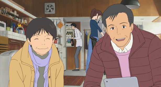 『未来のミライ』では、主人公くんちゃんの祖父(右)に扮した役所