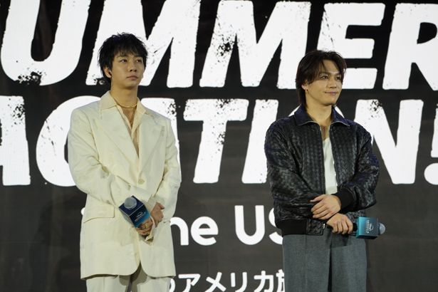 中村海人と松田元太がイベント会場に登場！