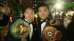 アリスの冒険を自分たちの戦いに置き換え、亀田興毅選手と大毅選手は身を引き締めた