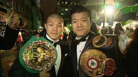 アリスの冒険を自分たちの戦いに置き換え、亀田興毅選手と大毅選手は身を引き締めた