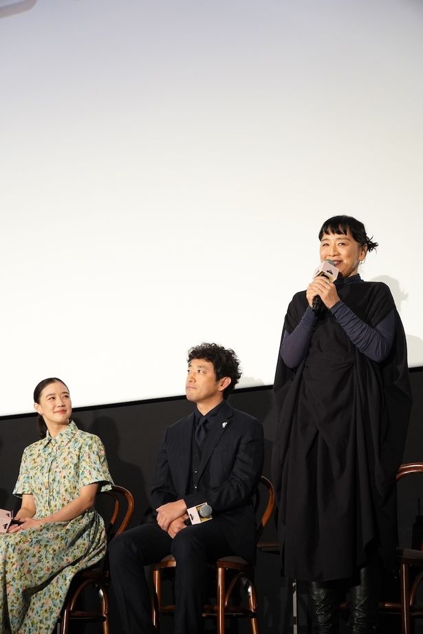 『TOKYOタクシー』初日舞台挨拶の様子