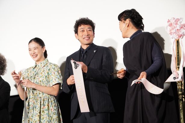 『TOKYOタクシー』初日舞台挨拶の様子