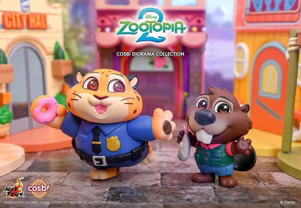 コスチュームなどもしっかりと再現されている(「【コスビ】『ズートピア２』ジオラマ・コレクション」)