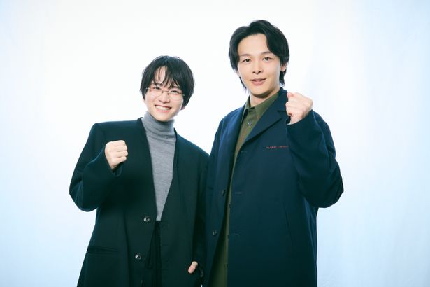 原作者・武田に「声質が近い」「とてもマッチしている」と絶賛され、うれしそうな笑顔を見せた板垣と中村
