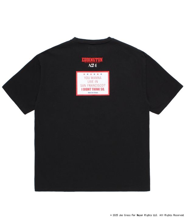 WACKO MARIA コラボTシャツのBLACKの背面デザイン