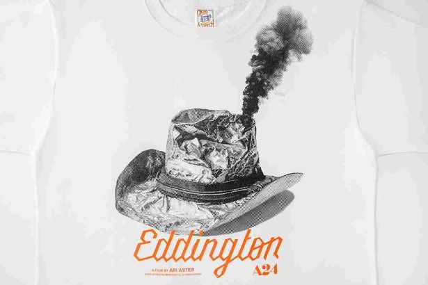 【写真を見る】アルミホイルに包まれたカウボーイハットから炎が上がる！大島依提亜の日本版ティザービジュアルを採用