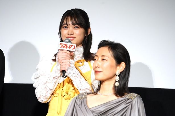 映画のゲスト、月島琉衣のあいさつに木村は優しい笑みを浮かべ、耳を傾けていた