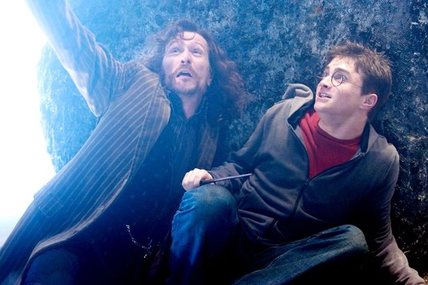 自身の名付け親であるシリウスと家族のような絆を育んでいくハリー(『ハリー・ポッターと不死鳥の騎士団』)