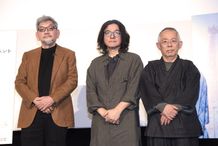 左より、『式日』の上映＆トークイベントに駆けつけた庵野秀明監督、岩井俊二監督、鈴木敏夫プロデューサー