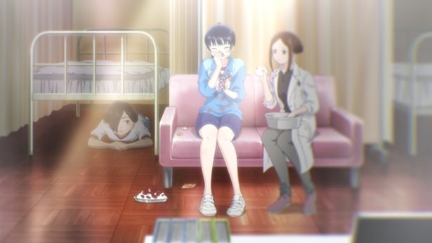 保健室で泣く山田を見て、彼女への恋心を自覚する市川