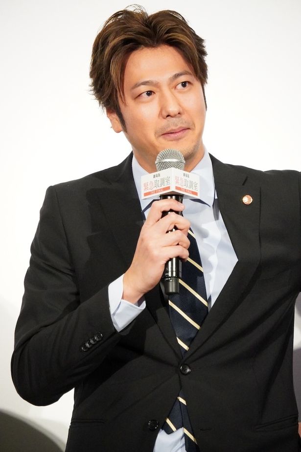 『緊急取調室 THE FINAL』初日舞台挨拶に登壇した速水もこみち