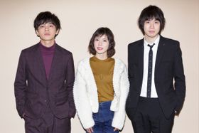 『勝手にふるえてろ』で共演した松岡茉優、渡辺大知、北村匠海