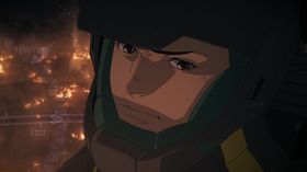 ハサウェイは、Ξ(クスィー)ガンダムを駆り連邦閣僚が集う会議襲撃を図る