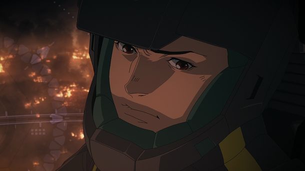 ハサウェイは、Ξ(クスィー)ガンダムを駆り連邦閣僚が集う会議襲撃を図る