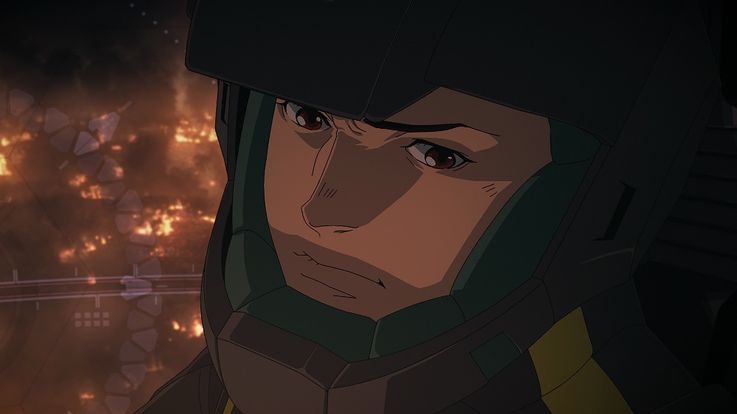 ハサウェイは、Ξ(クスィー)ガンダムを駆り連邦閣僚が集う会議襲撃を図る