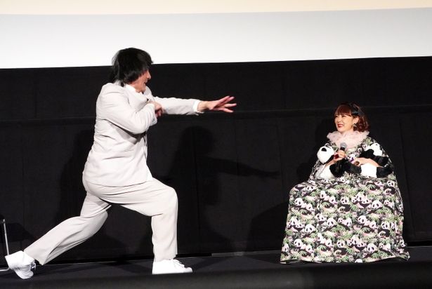 無茶振りに応えたジャッキーちゃん、アクションを炸裂させた