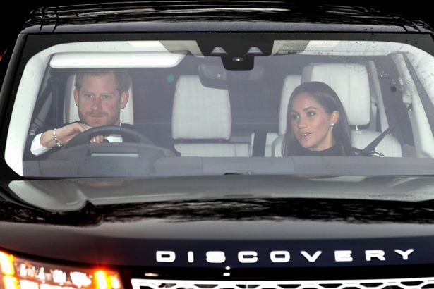 ヘンリー王子とメーガンも車でランチに駆け付けた