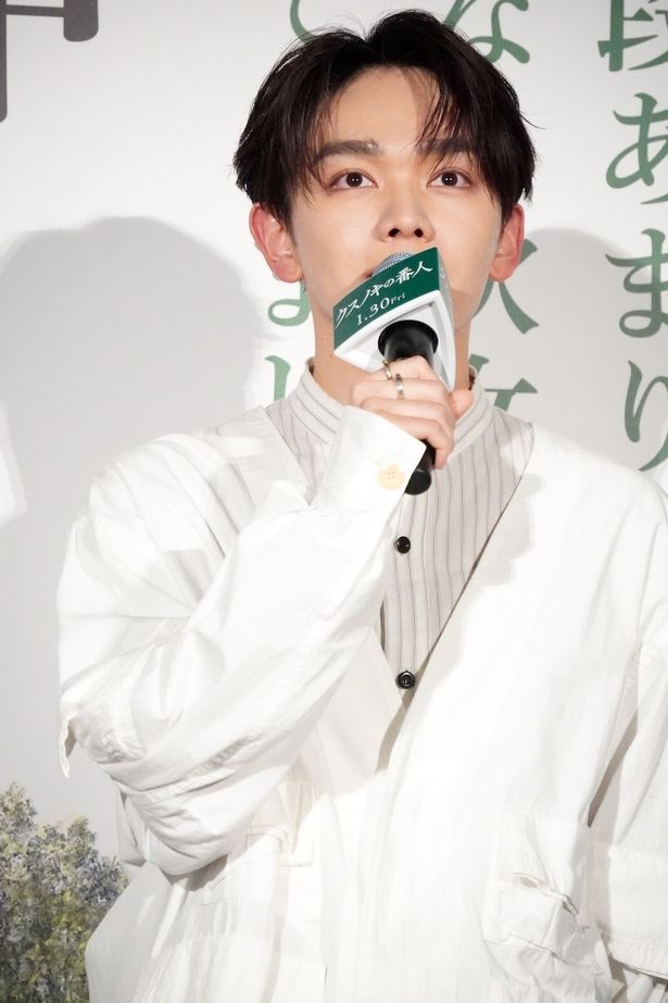 『クスノキの番人』の初日舞台挨拶の様子