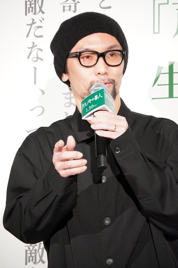 『クスノキの番人』の初日舞台挨拶の様子