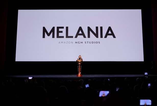 『メラニア』ワールドプレミアでのショット