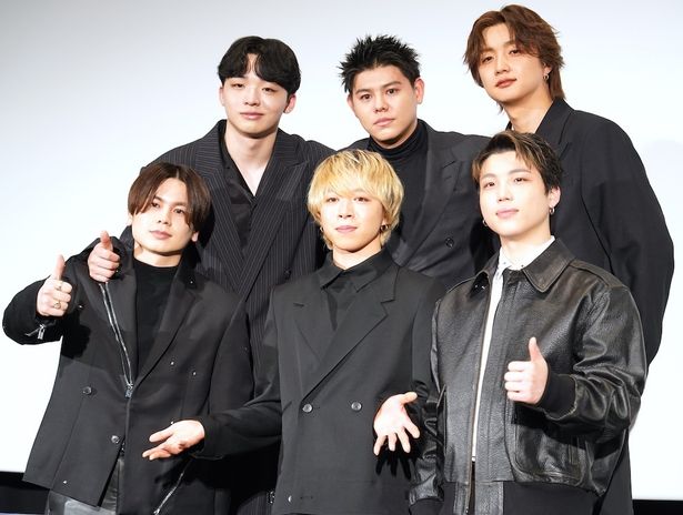 映画『BE:the ONE -START BEYOND DREAMS-』(公開中)の公開記念舞台挨拶に登壇したBE:FIRST