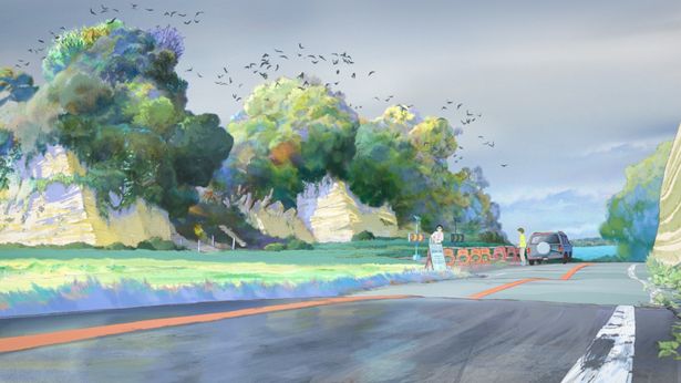 日本画家である四宮監督ならではの、淡くやわらかなタッチ