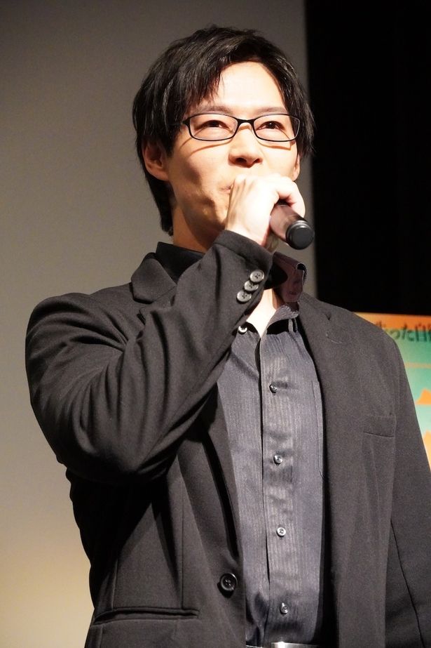 映画『宣誓』完成披露舞台挨拶に登壇した出合正幸