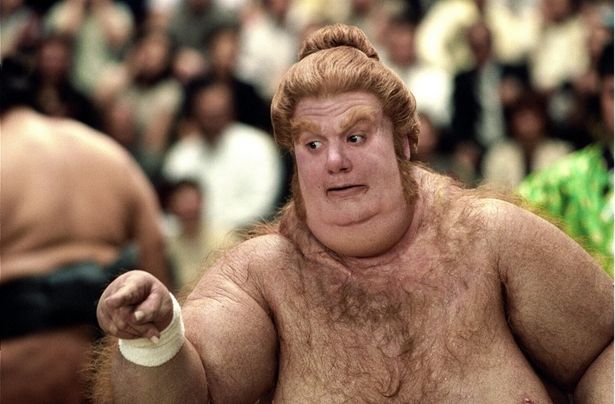 特殊メイクで太っちょになった(『オースティン・パワーズ ゴールドメンバー』)