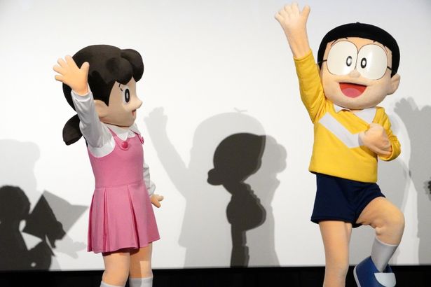 『映画ドラえもん 新・のび太の海底鬼岩城』公開記念舞台挨拶の様子