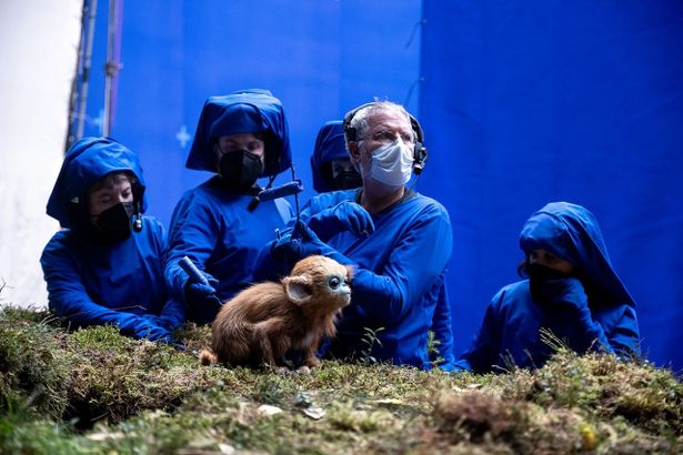 【写真を見る】オチを操作する人形師たち