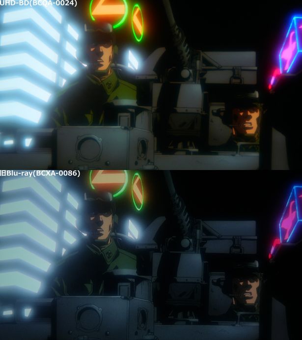 背景のネオンの明るさと、表情の影のコントラストが作品のテーマを物語る