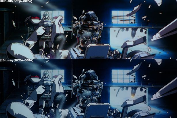 薄暗いシーンにこそ、作画クオリティの高さと4Kリマスターの醍醐味がたっぷり