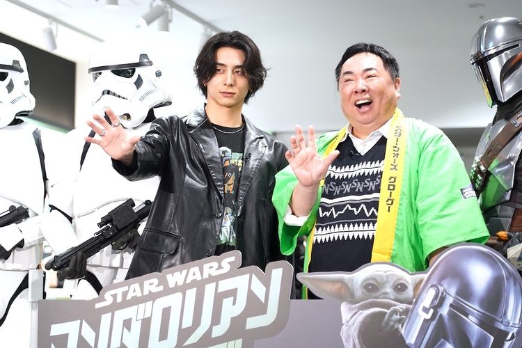 INIの西洸人＆ドランクドラゴンの塚地武雅、「スター・ウォーズ」愛爆発！最新作公開記念ポップアップショップオープンをお祝い