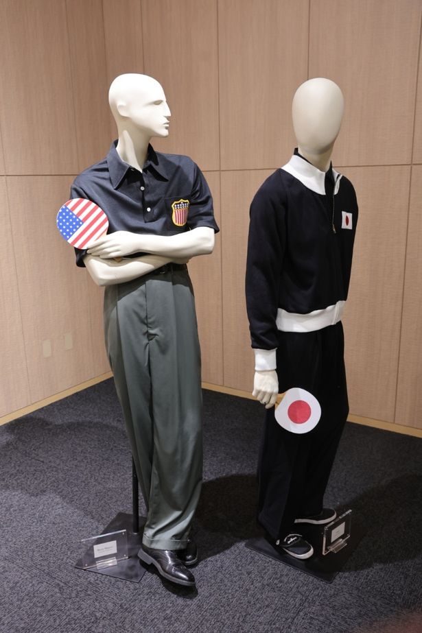 イベントでは、マーティとエンドウの衣装も展示されていた