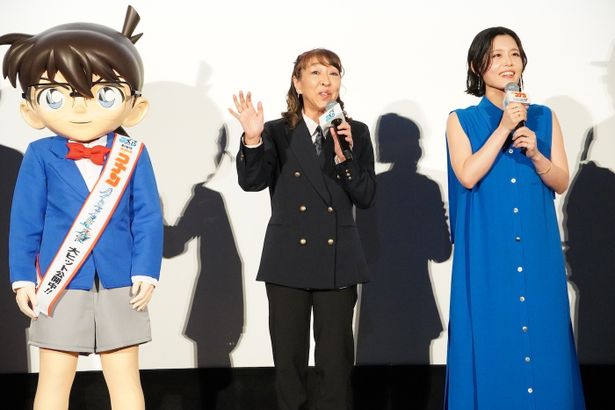 『名探偵コナン ハイウェイの堕天使』公開記念舞台挨拶の様子