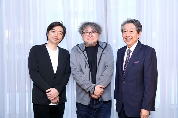 左から音楽家の岩崎太整、映画監督の樋口真嗣、ドルビージャパン代表の大沢幸弘のスリーショットもキャッチ！
