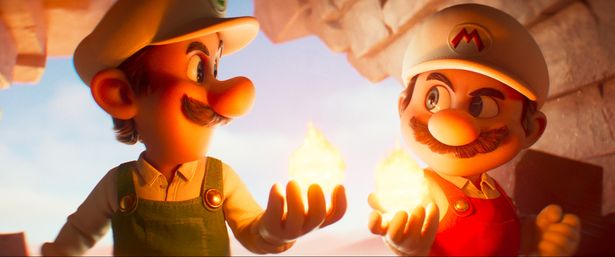 ファイアフラワーを使いこなすマリオとルイージ