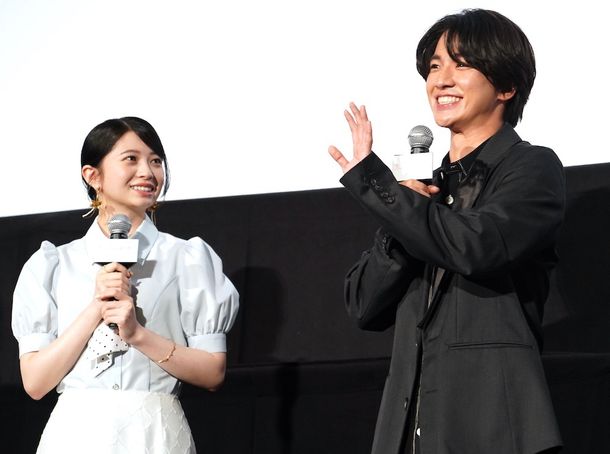 映画『モブ子の恋』(6月5日公開)の 公開直前イベントを息ぴったりのトークで盛り上げたW主演の桜田ひより＆木戸大聖